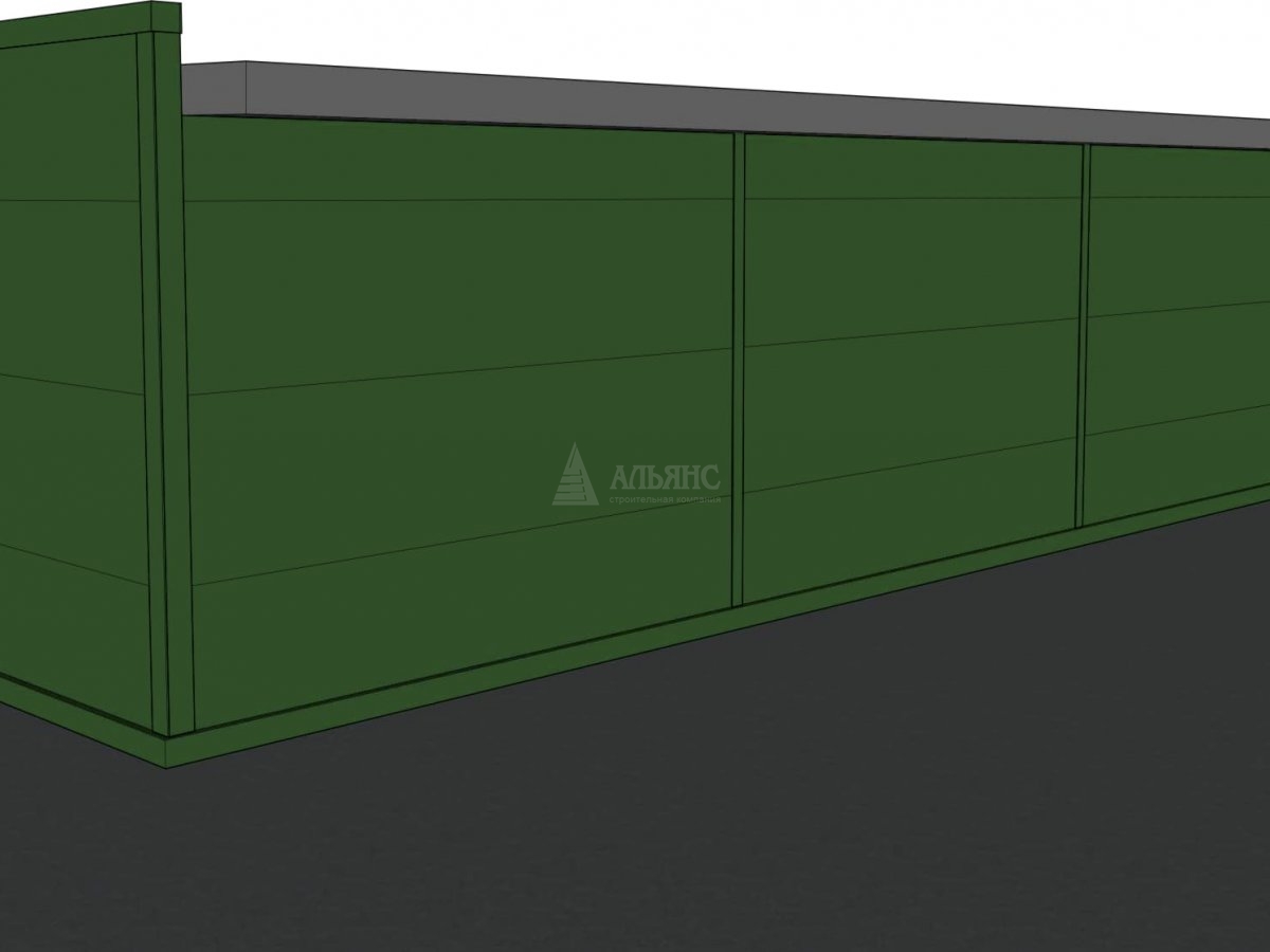 3D визуализация Проект павильона из сэндвич-панелей - фото 9