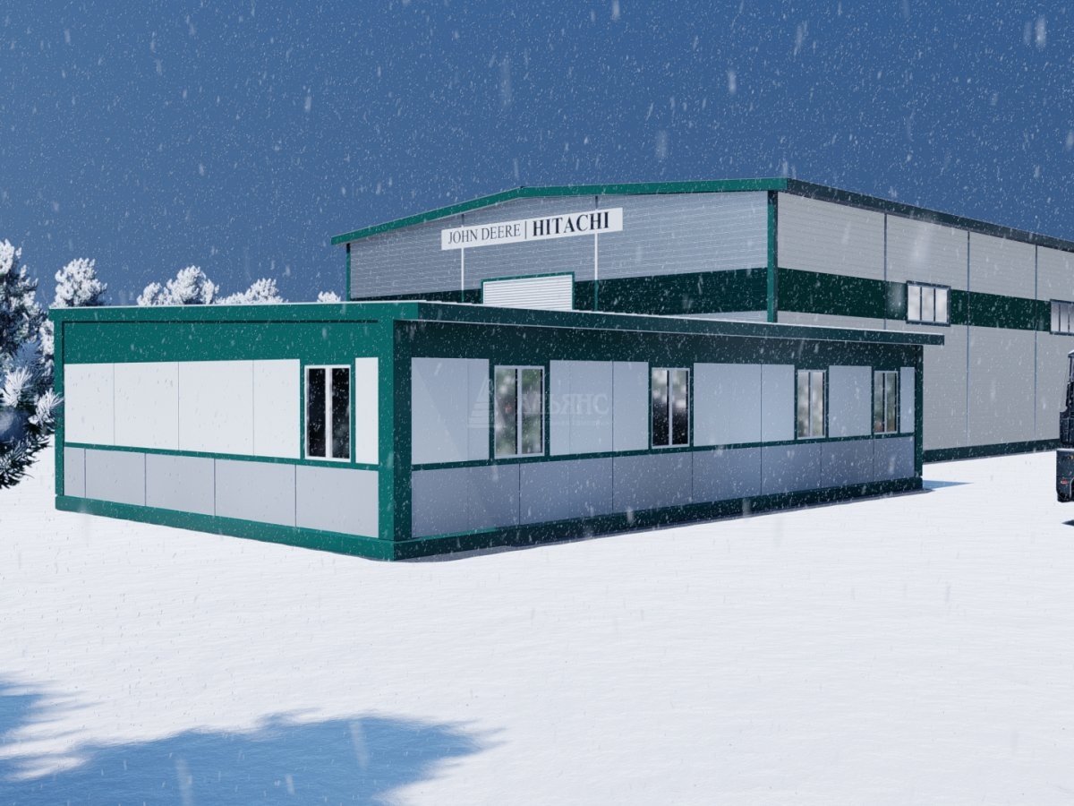 3D визуализация СТО из сэндвич-панелей - фото 5