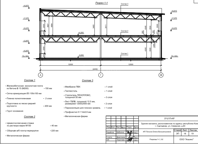 Планировка Торговый центр из сэндвич-панелей -  фото 3