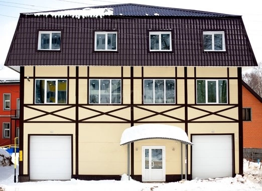 ПроектТоргово-офисное здание из сэндвич-панелей из сэндвич-панелей площадью 640.00 м2 по цене 22 400 000 руб.